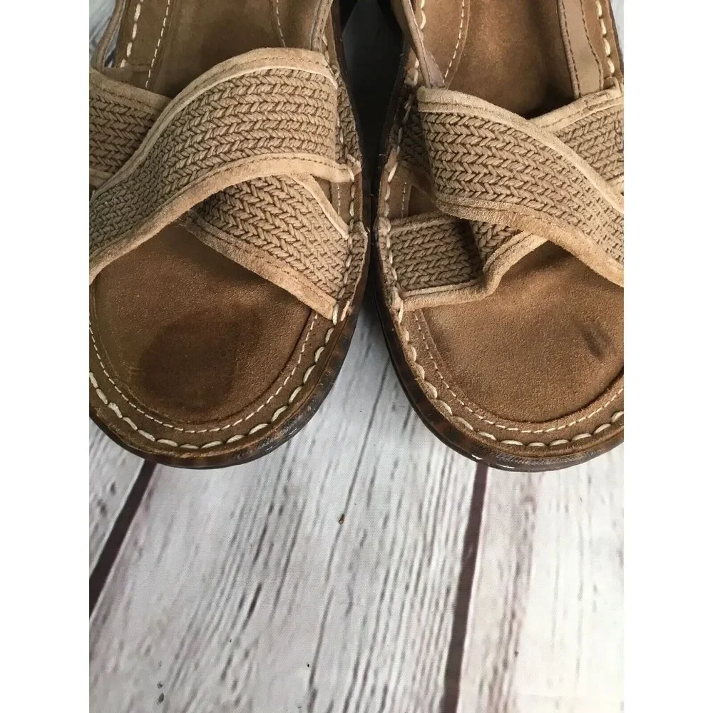 UGG Sandals Women’s  Size 9 ‎ Slingback Jute Wedge Strappy Basket Woven Neutral